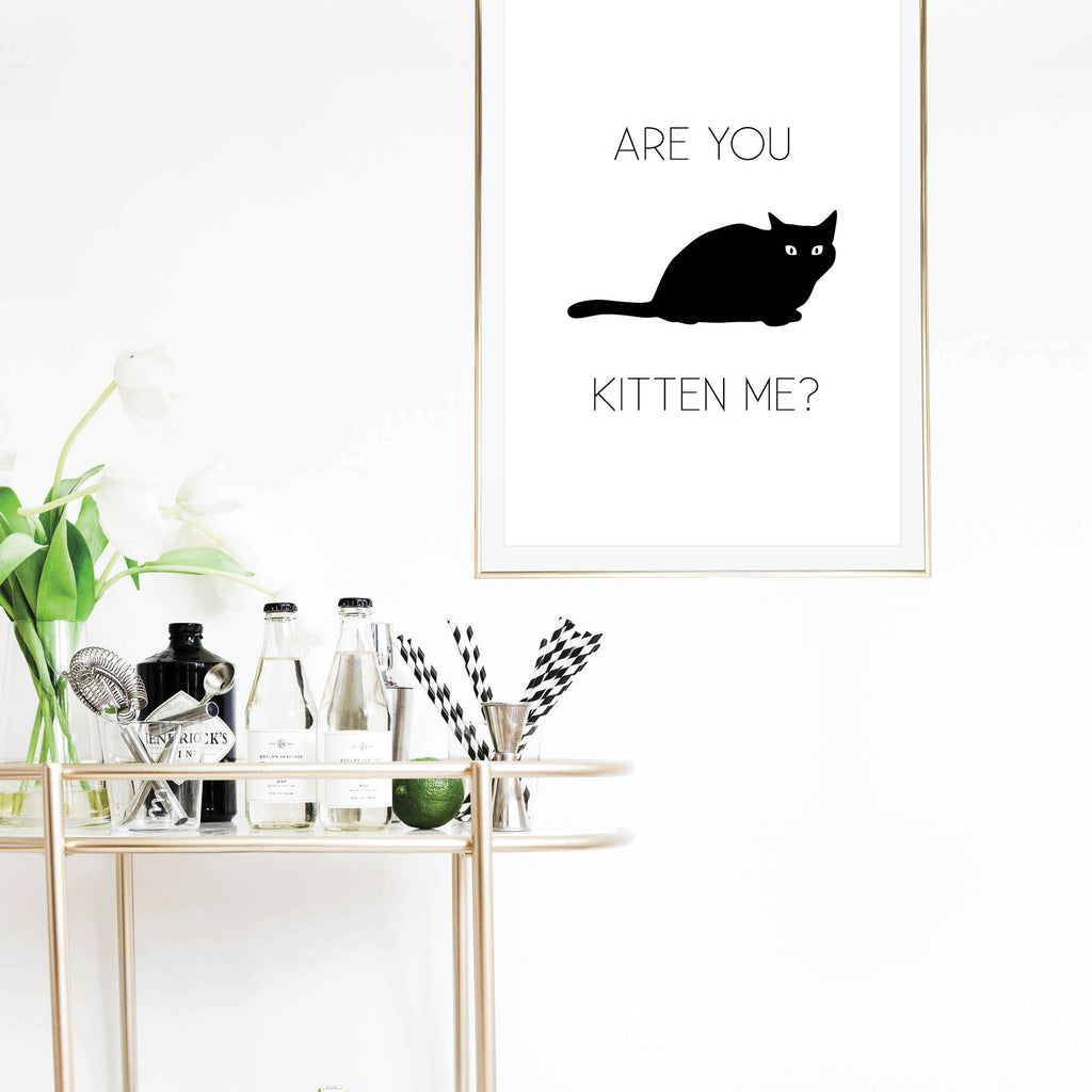 Are You Kitten Me? Print - Typologie Paper Co