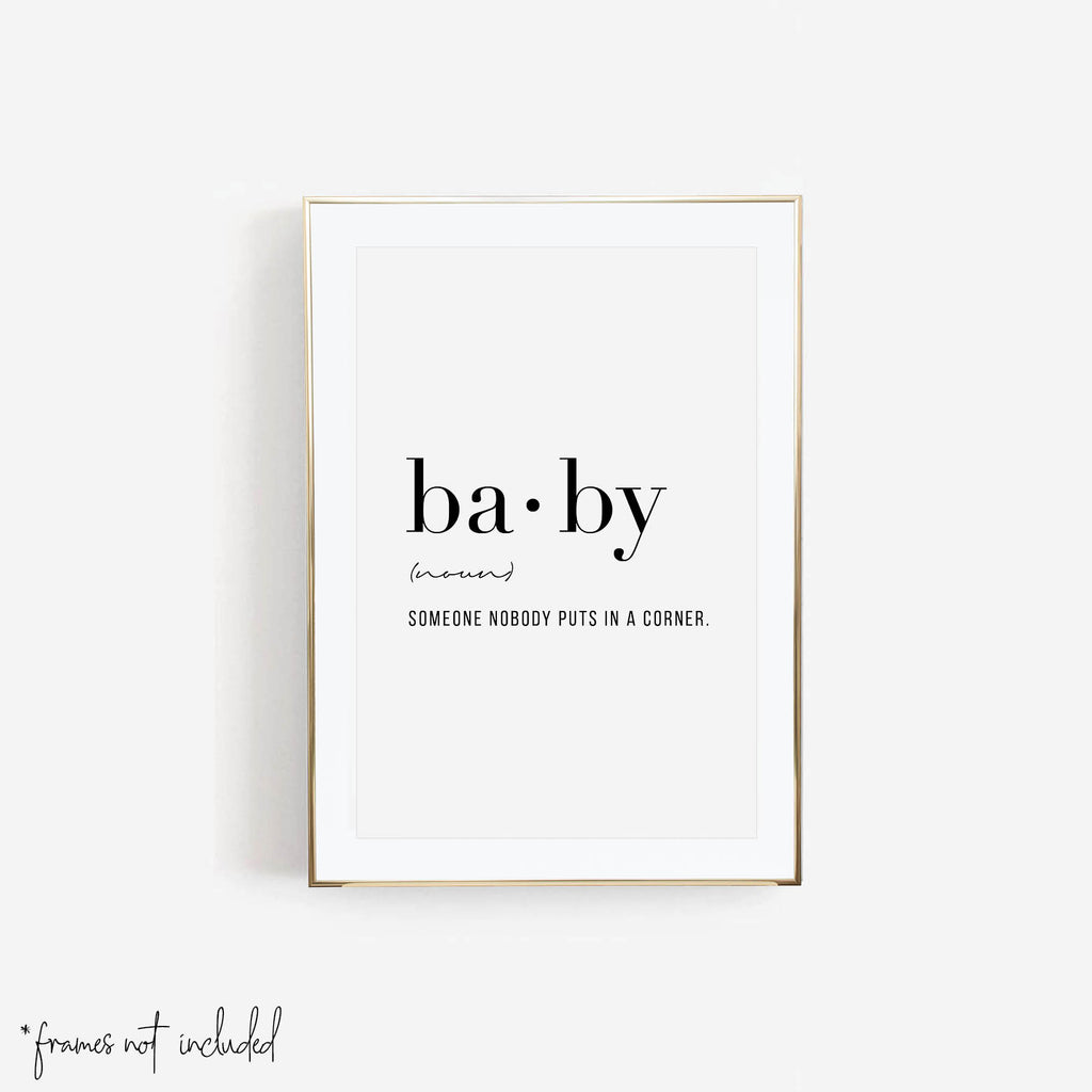 Baby Definition Print - Typologie Paper Co