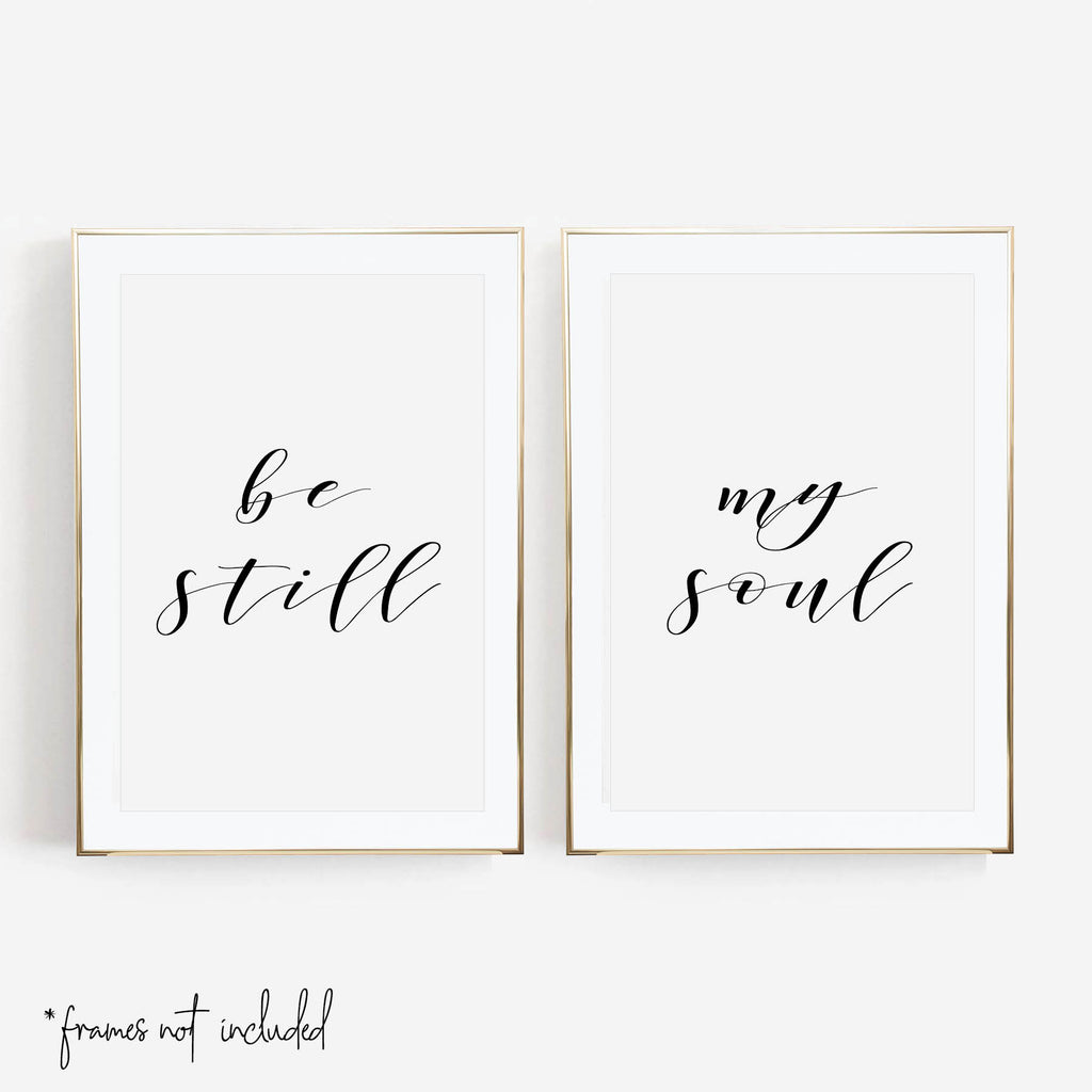 Be Still / My Soul Print Set - Typologie Paper Co