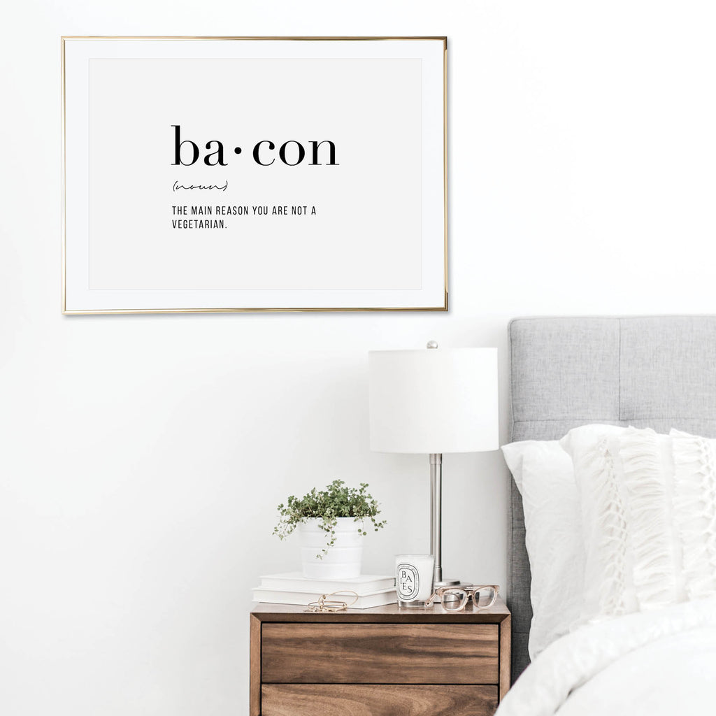 Bacon Definition Print - Typologie Paper Co