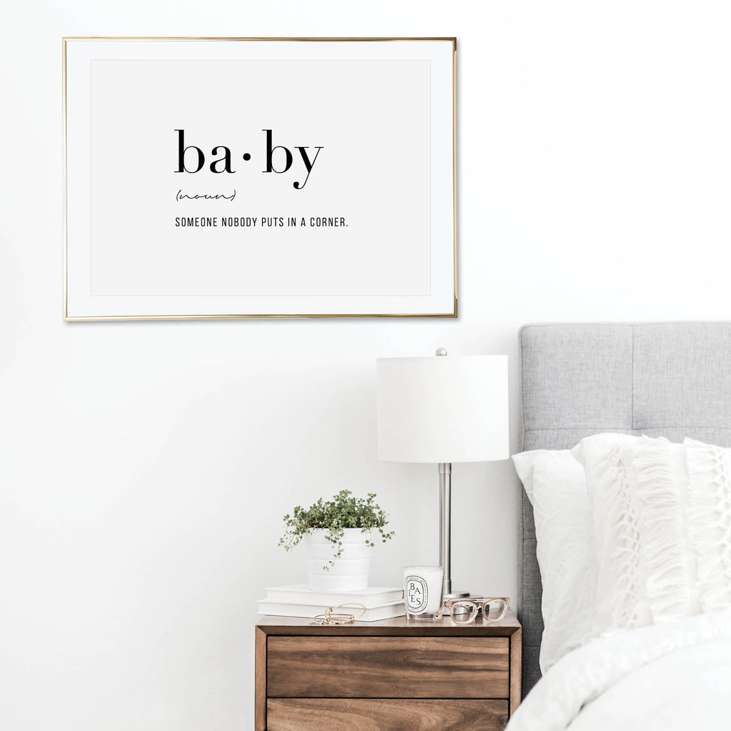Baby Definition Print - Typologie Paper Co