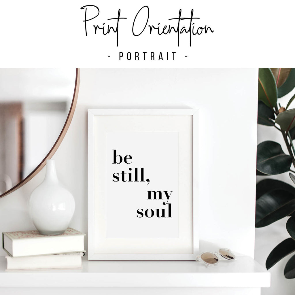 Be Still My Soul Bold Print - Typologie Paper Co